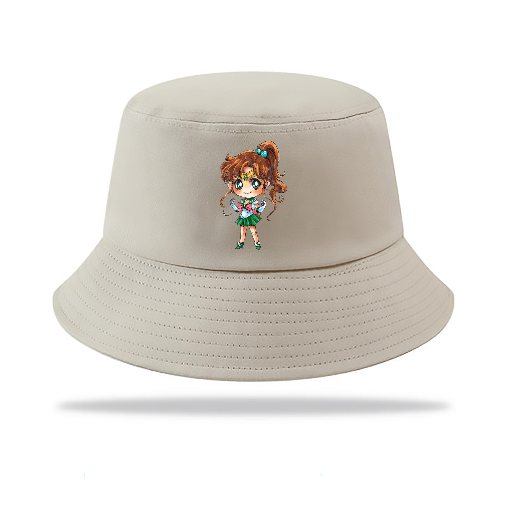 （画像用） 美少女戦士セーラームーン 木野 まこと きの まこと Sailor Moon Kino Makoto （セーラージュピター；Sailor Jupiter） アウトドア日除けバケットハット